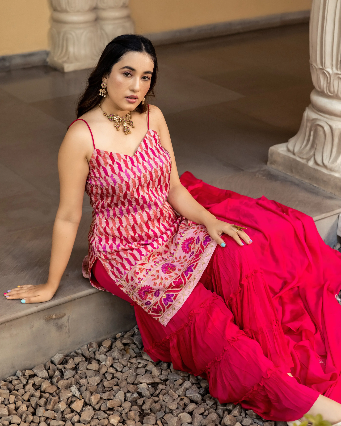 Jafrin Georgette Sharara Set My Store