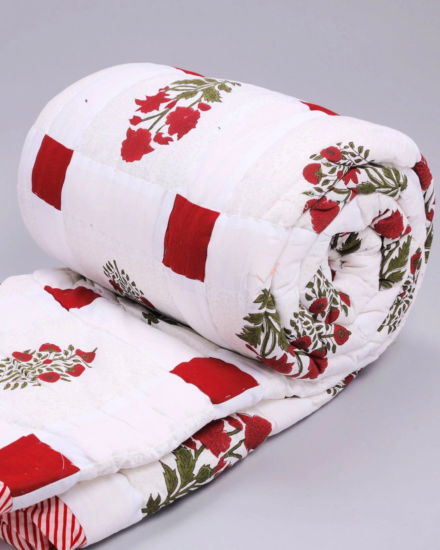 Rose Of Sharon Cotton Handblock Quilt My Store