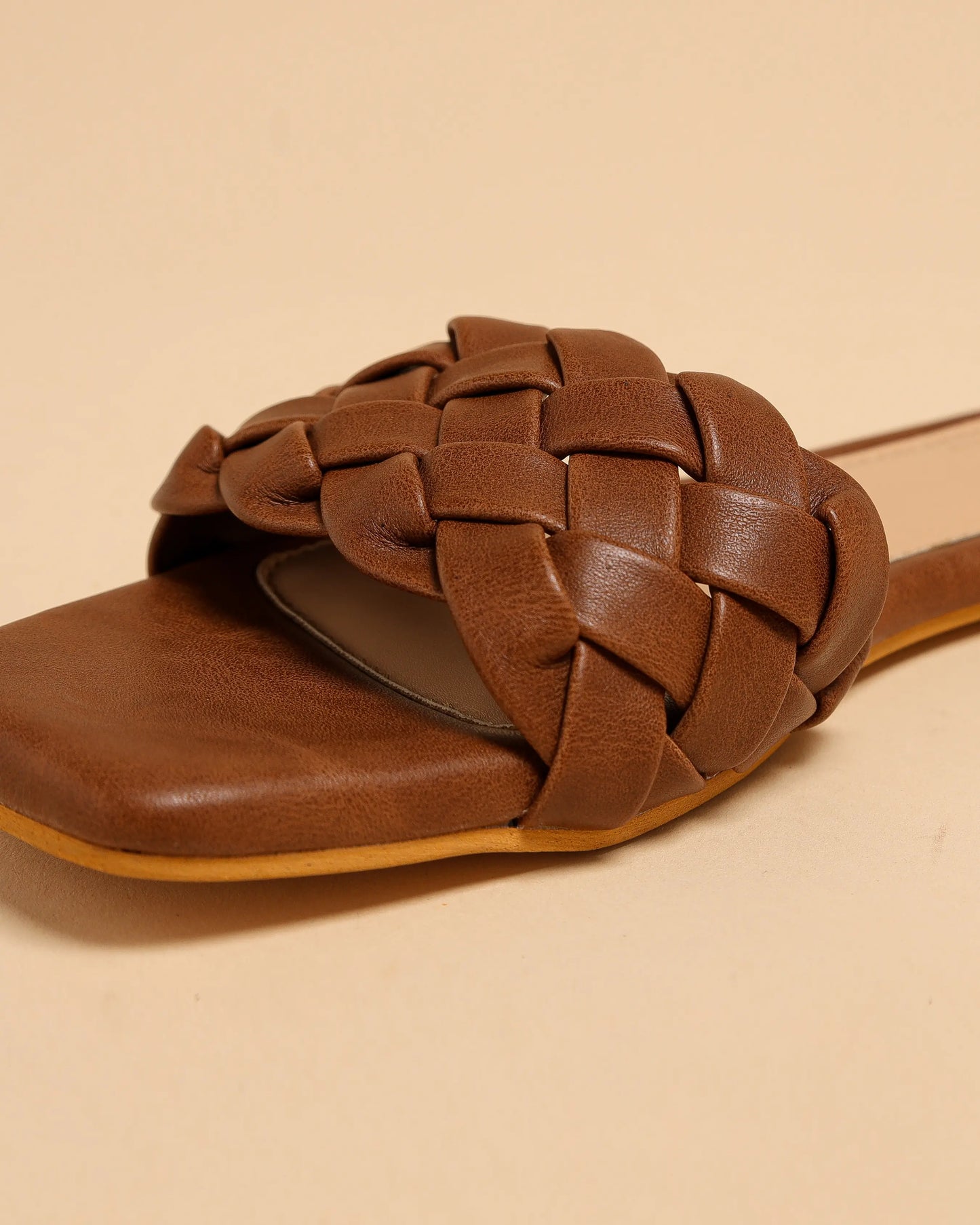 Sand Shell Braided Slides My Store