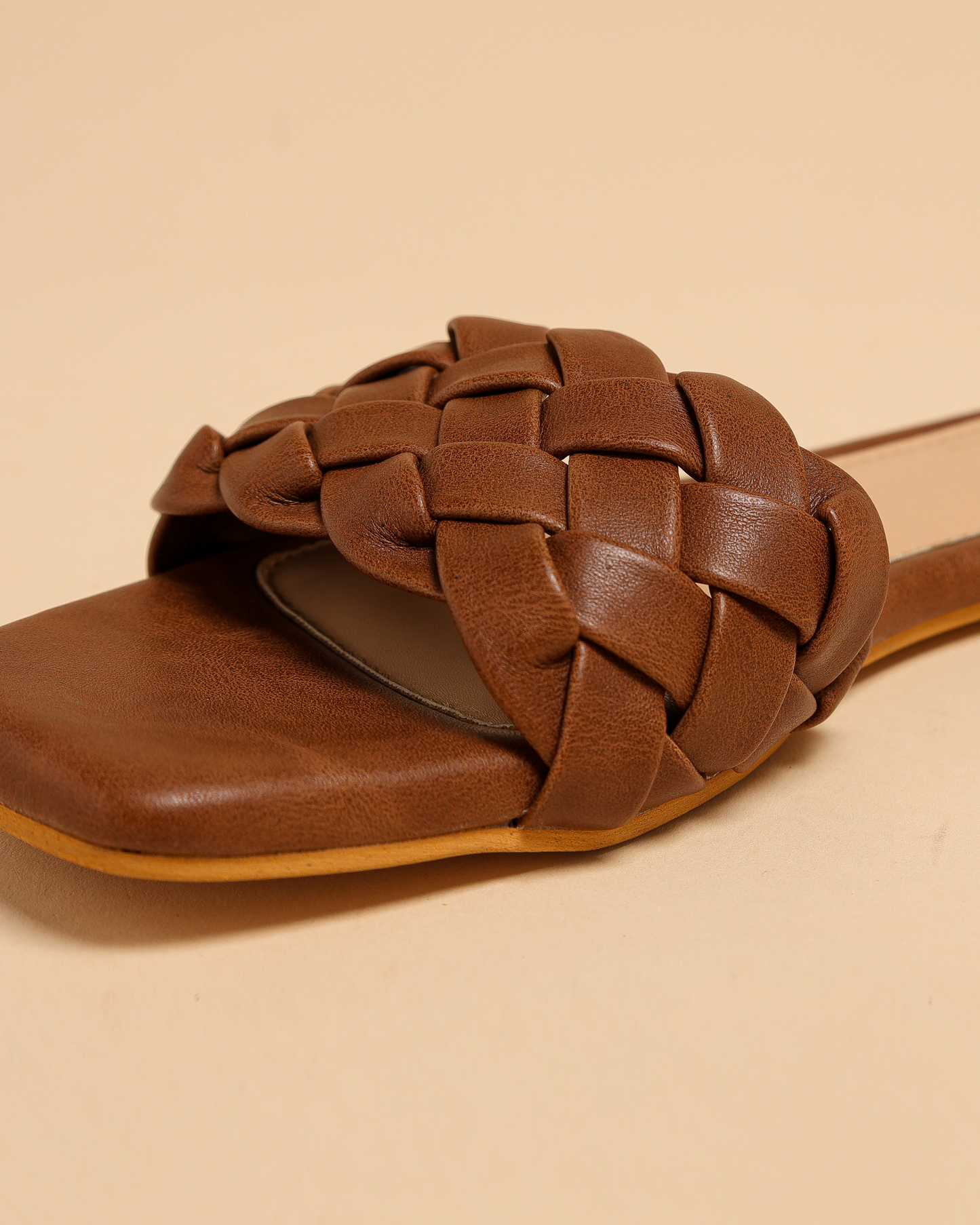 Sand Shell Braided Slides My Store