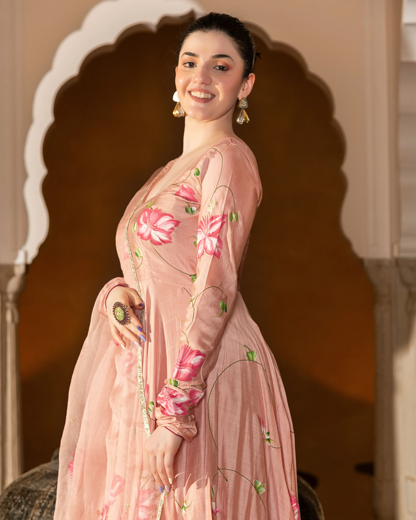 Eshal Handpainted Cotton Silk Suit Set My Store