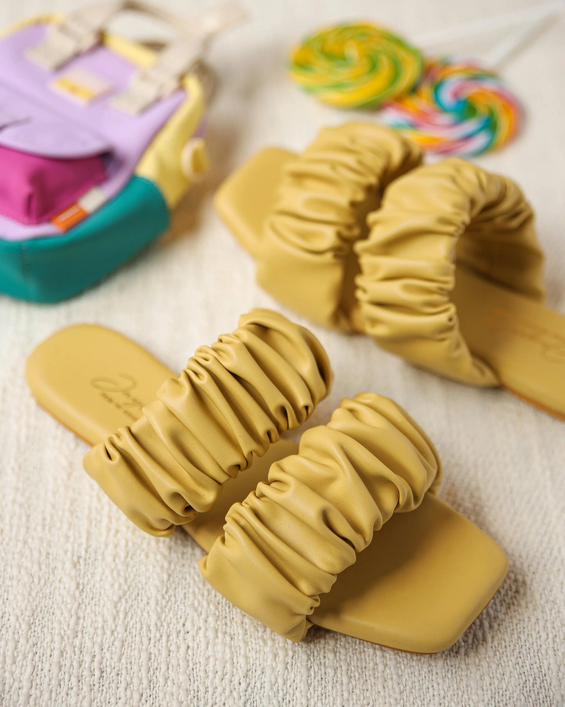 Dusty Cocoon Gathered Flats My Store