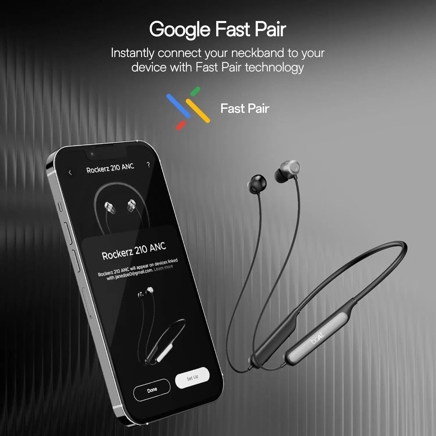 boAt Rockerz 210 ANC Bluetooth in Ear Neckband (BOAT ROCKERZ 210 ANC) My Store