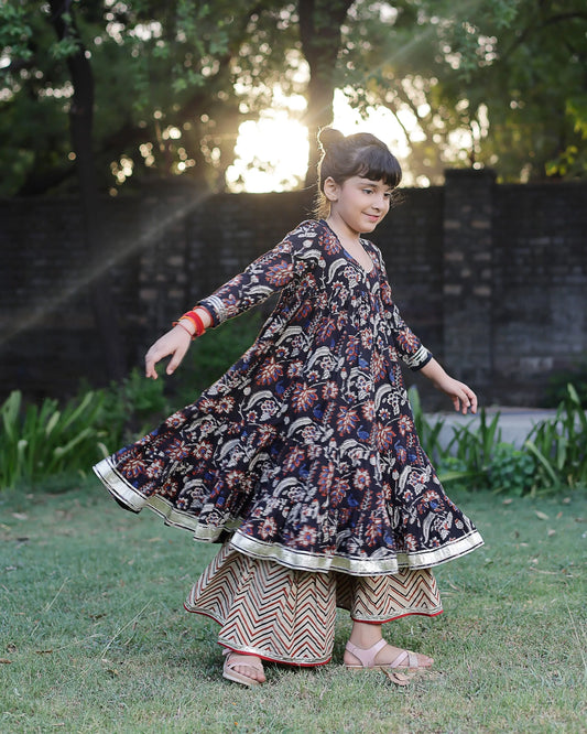 Nemo Handblock Tier Sharara Set My Store