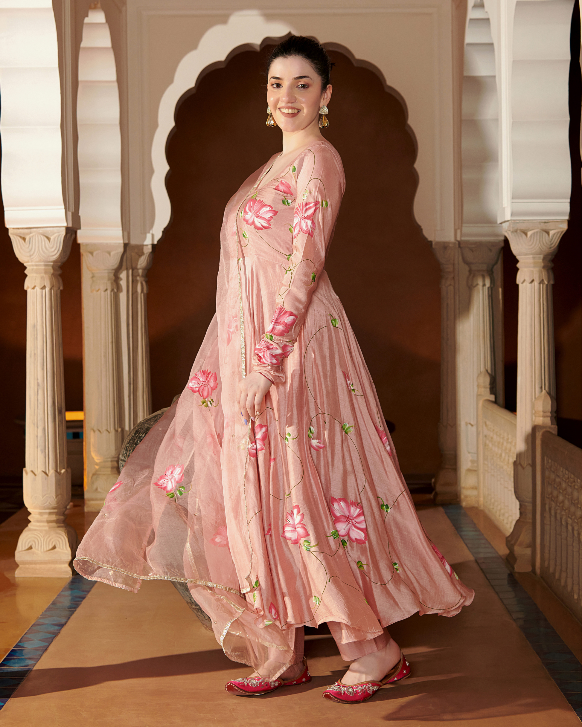 Eshal Handpainted Cotton Silk Suit Set My Store