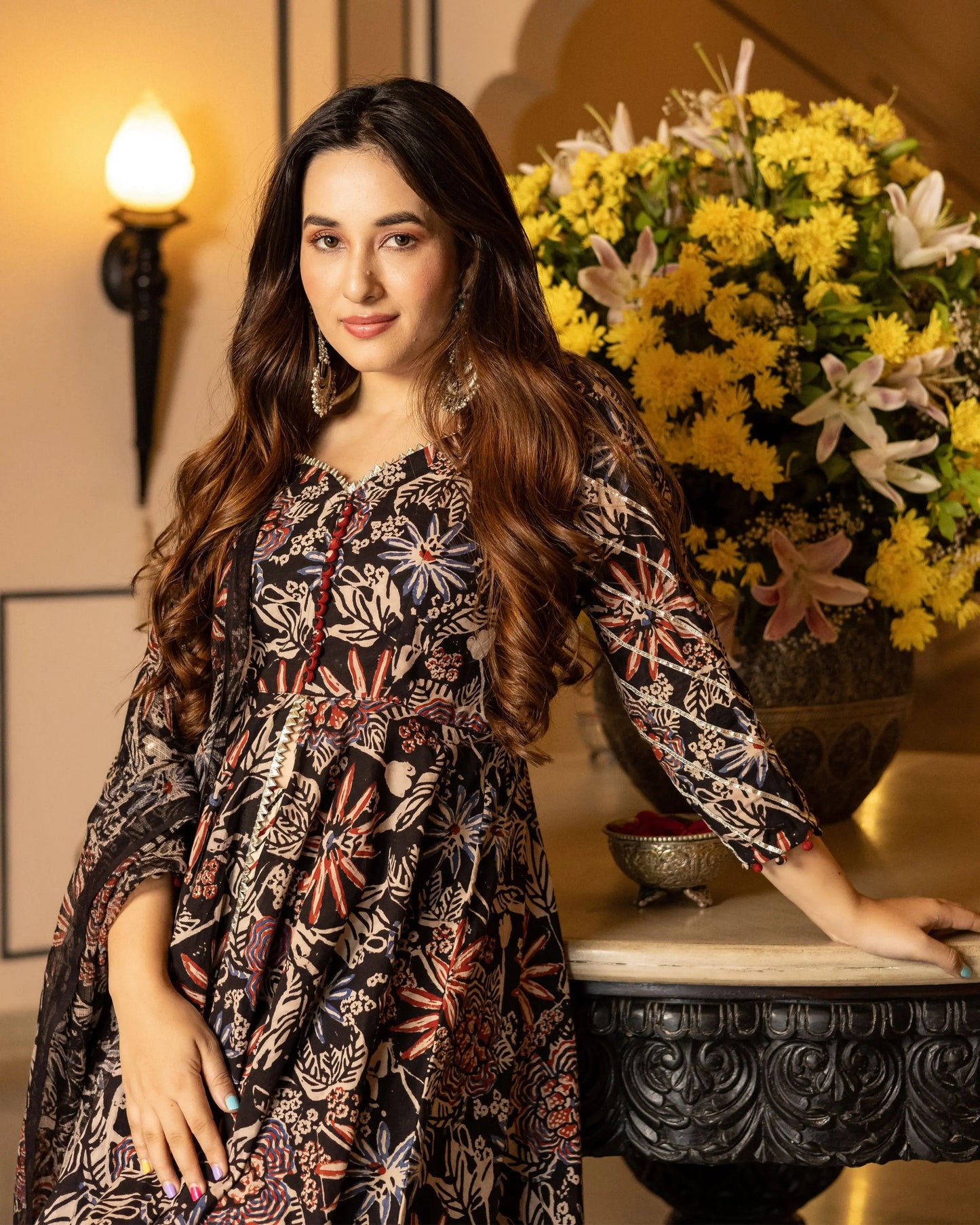 Aranya Handblock Gotapatti Sharara Set My Store