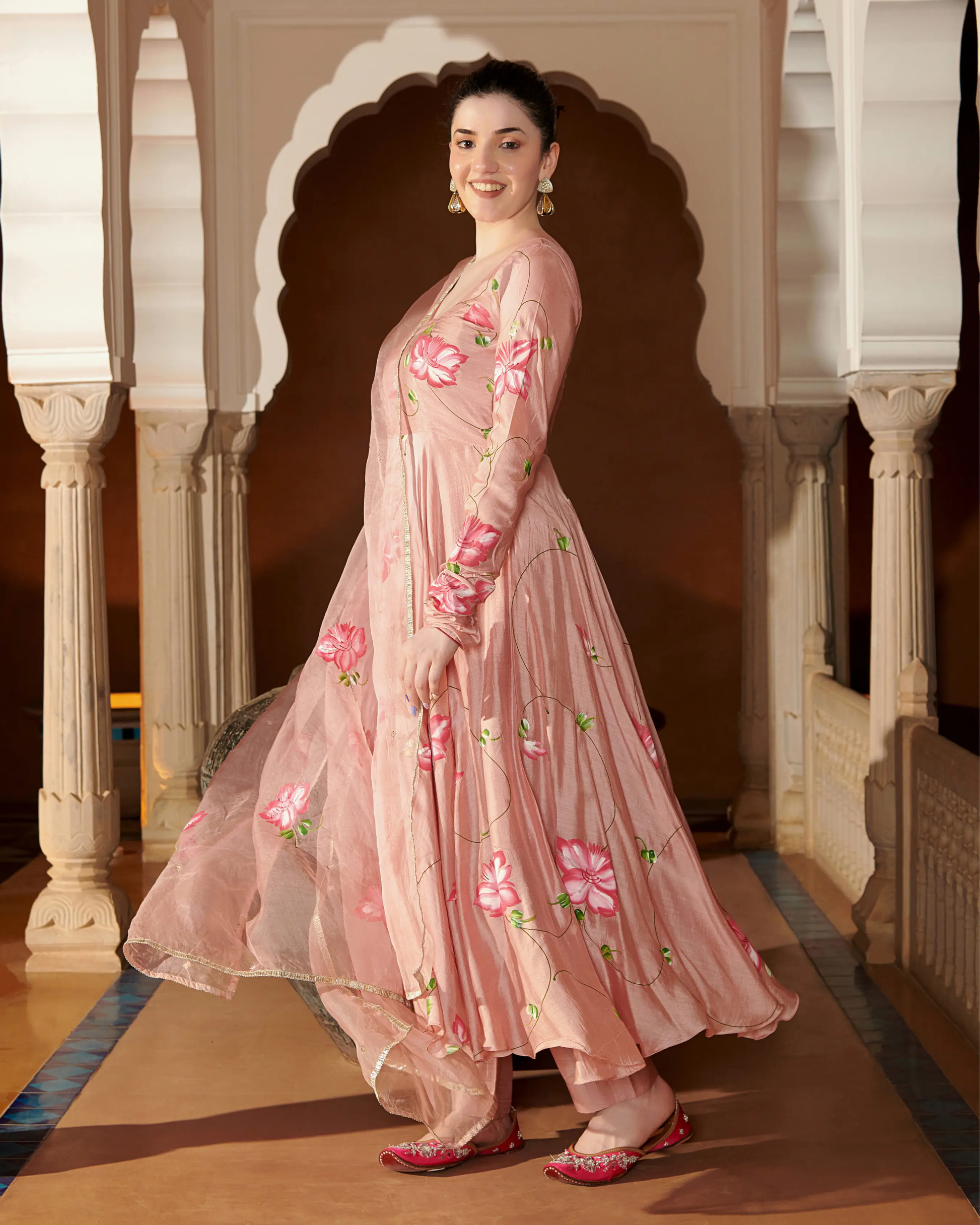 Eshal Handpainted Cotton Silk Suit Set My Store