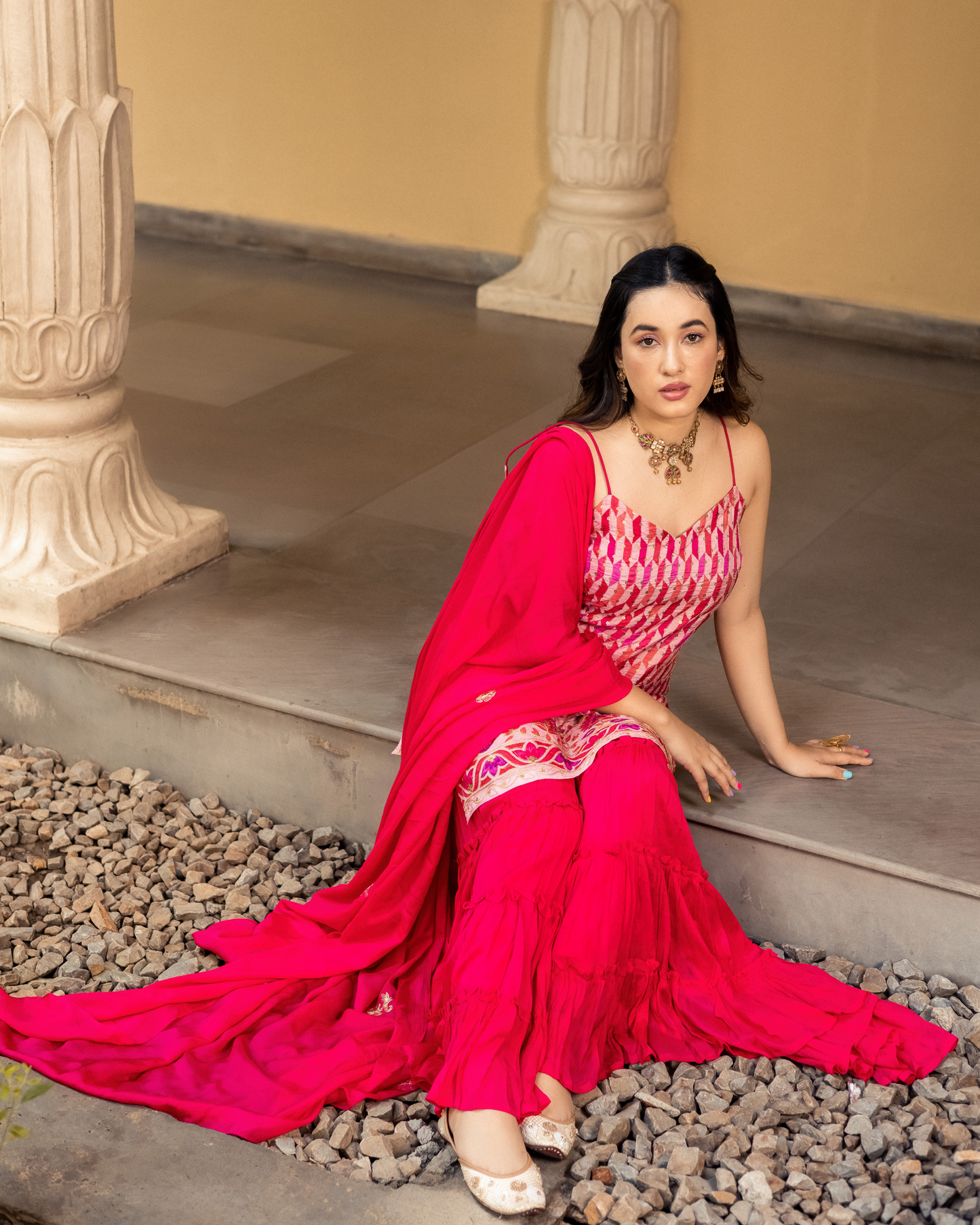 Jafrin Georgette Sharara Set My Store