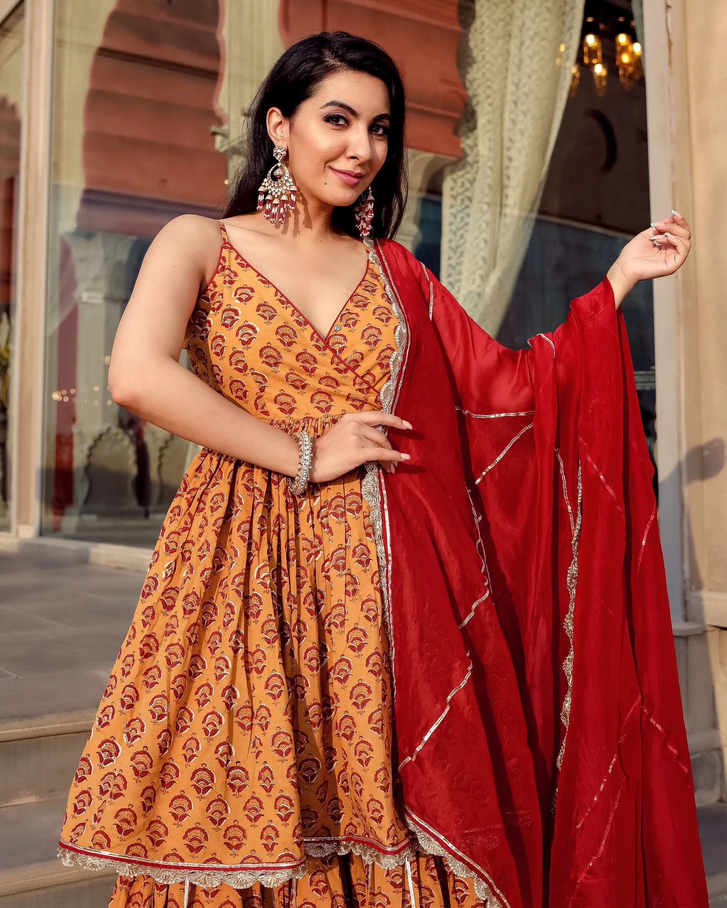 Coco Love Handblock Gota Sharara Set My Store