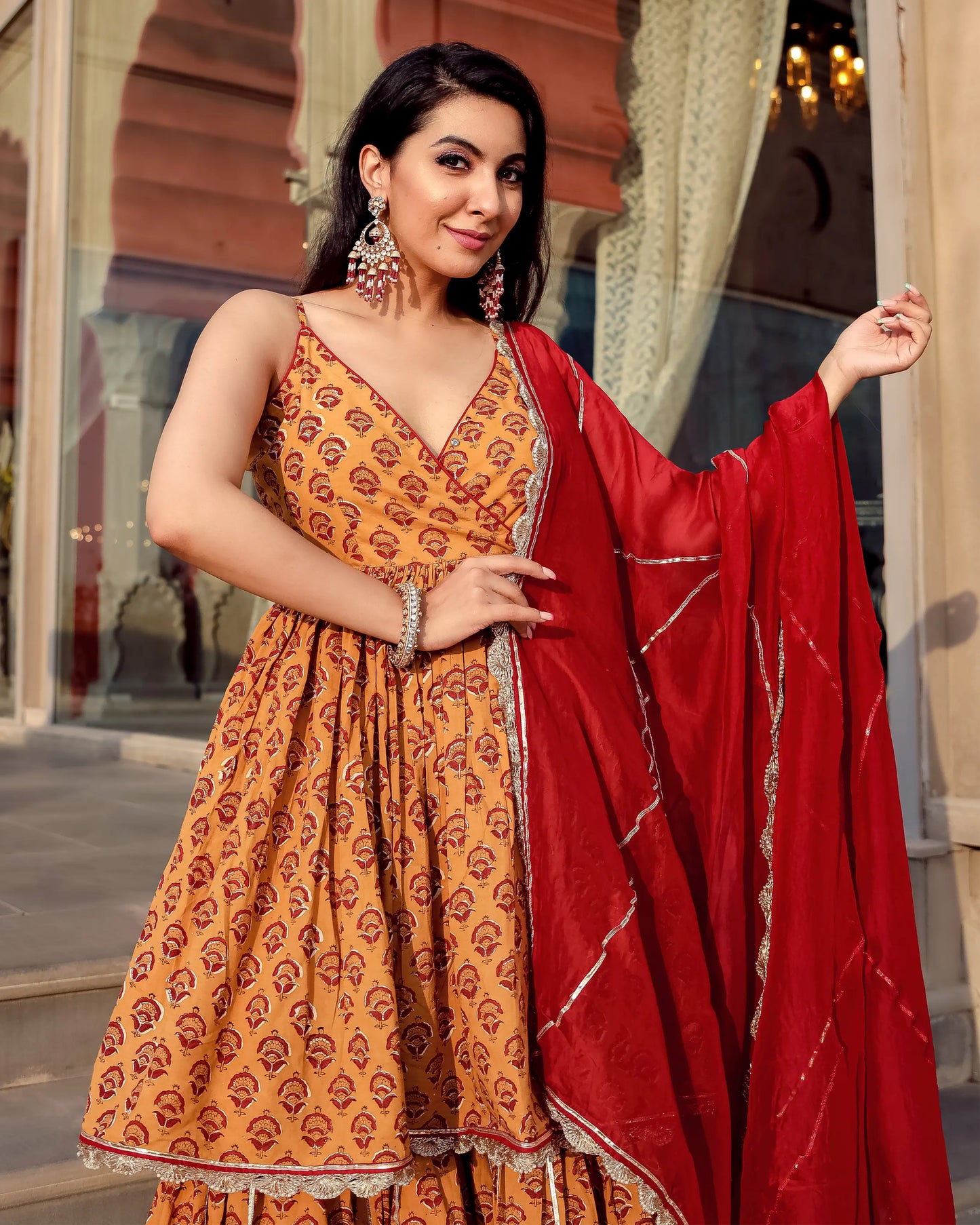 Coco Love Handblock Gota Sharara Set My Store