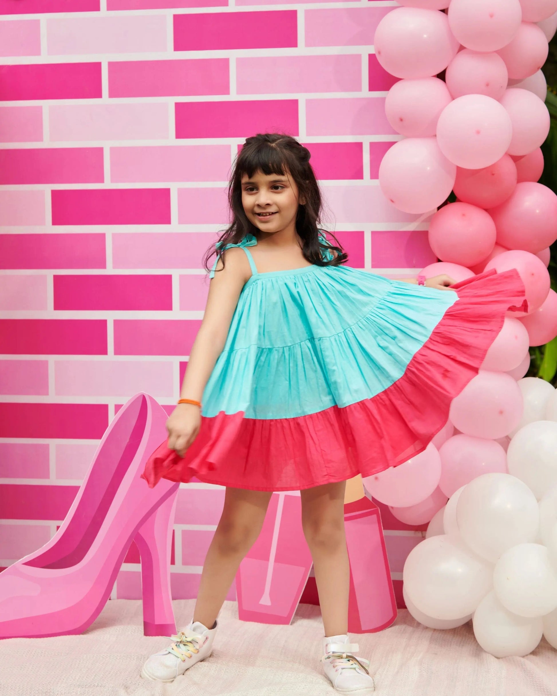 Erica Tier Cotton Dress My Store