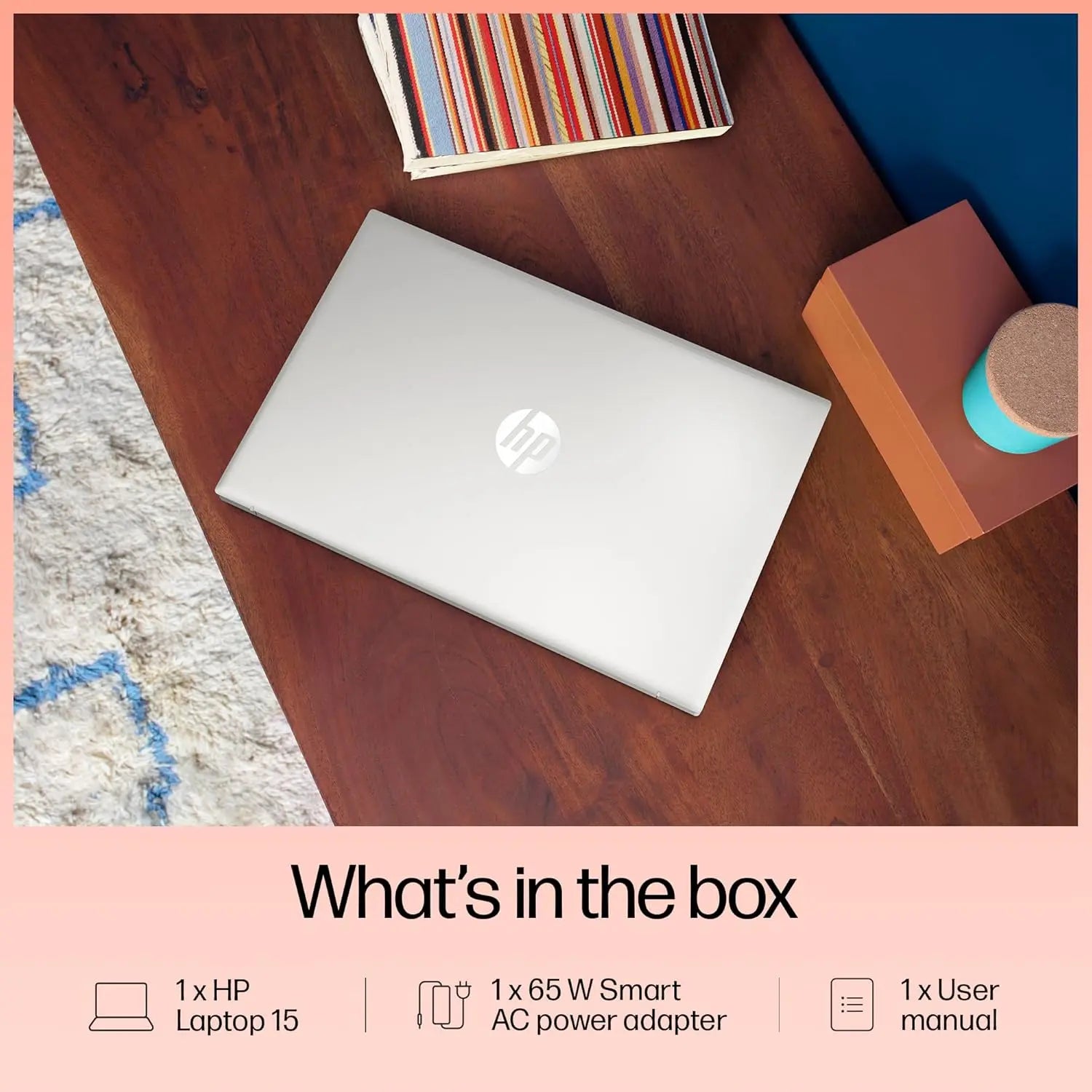 HP Laptop 15-fd0466TU 13th Gen Intel Core i5 Processor/8GB Ram/512GB SSD/Win11/Intel Iris Xe graphics/Microsoft365 Office2024/15.6 Inch Screen /Backlit Silver