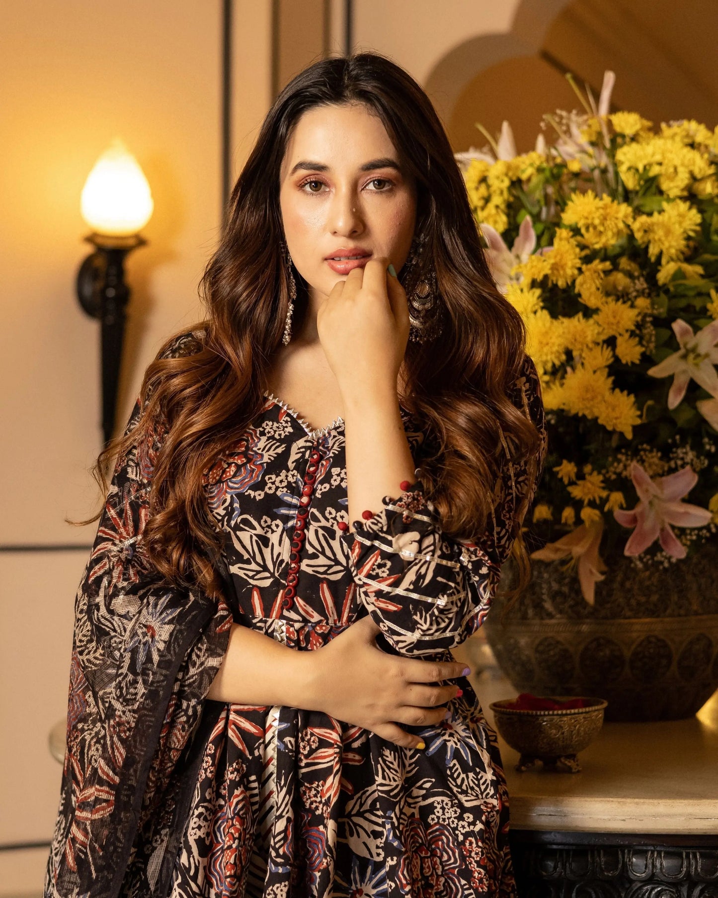 Aranya Handblock Gotapatti Sharara Set My Store