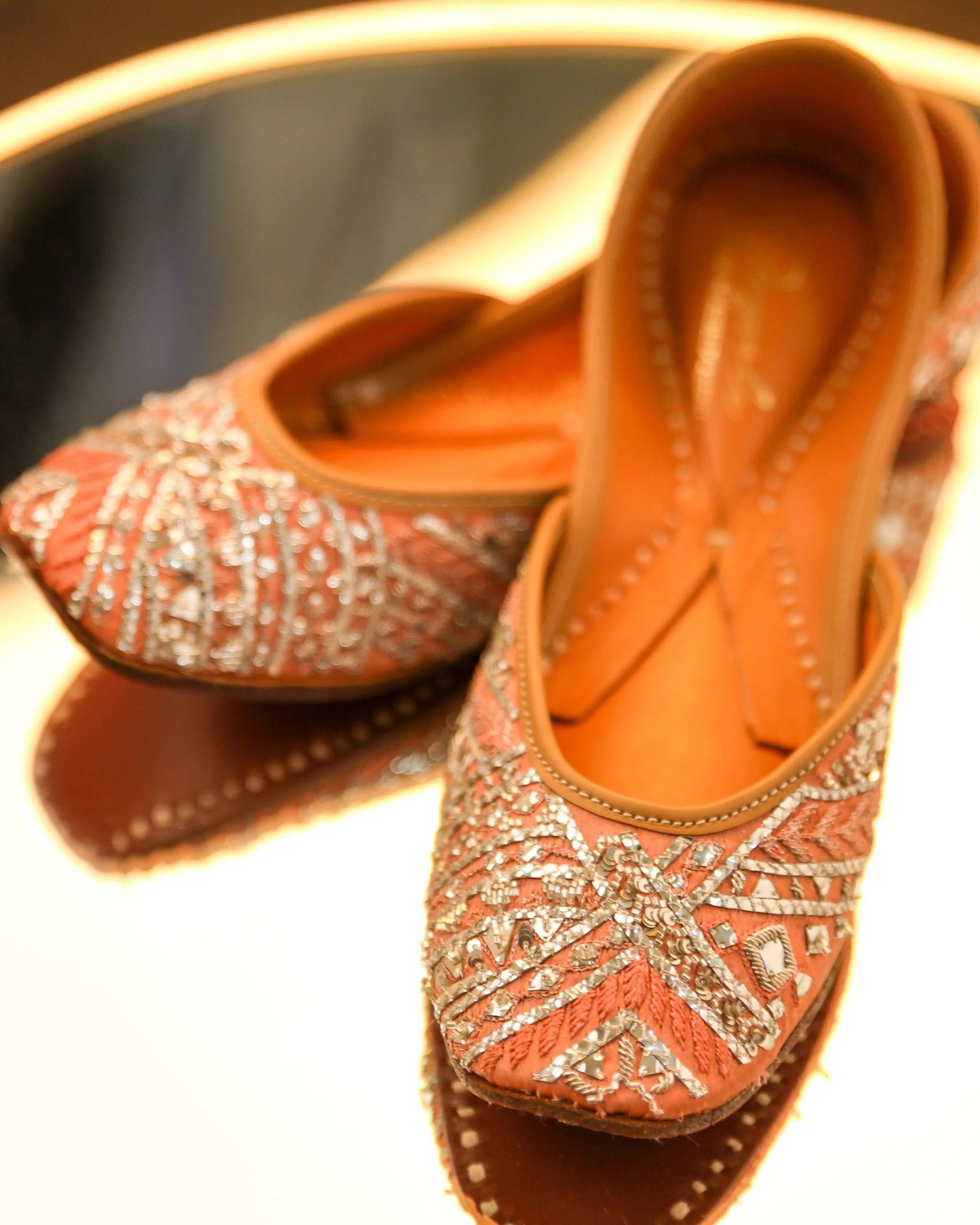 Peach Sprinkle Handcrafted Jutti My Store