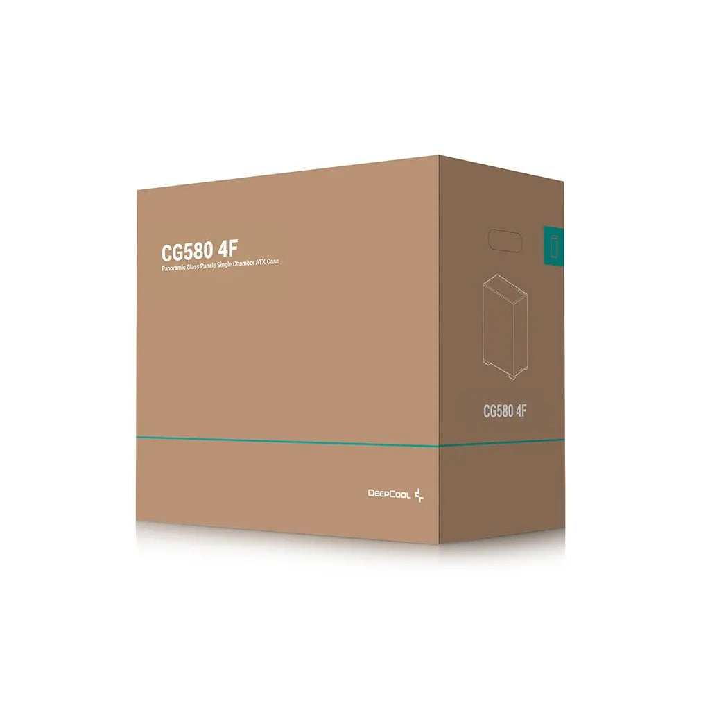 DeepCool CG580 4F Tempered Glass ATX Mid Tower Cabinet-Black