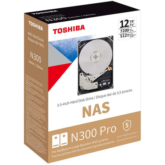 Toshiba N300 Pro 12TB 3.5" SATA 6Gb/s 7200RPM NAS Internal Hard Disk Drive My Store
