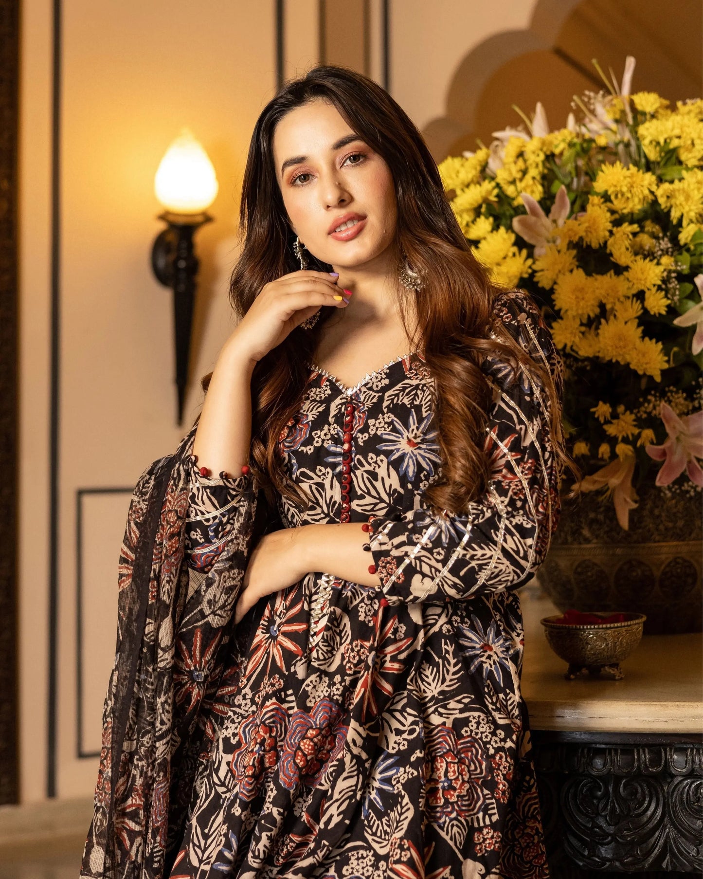 Aranya Handblock Gotapatti Sharara Set My Store