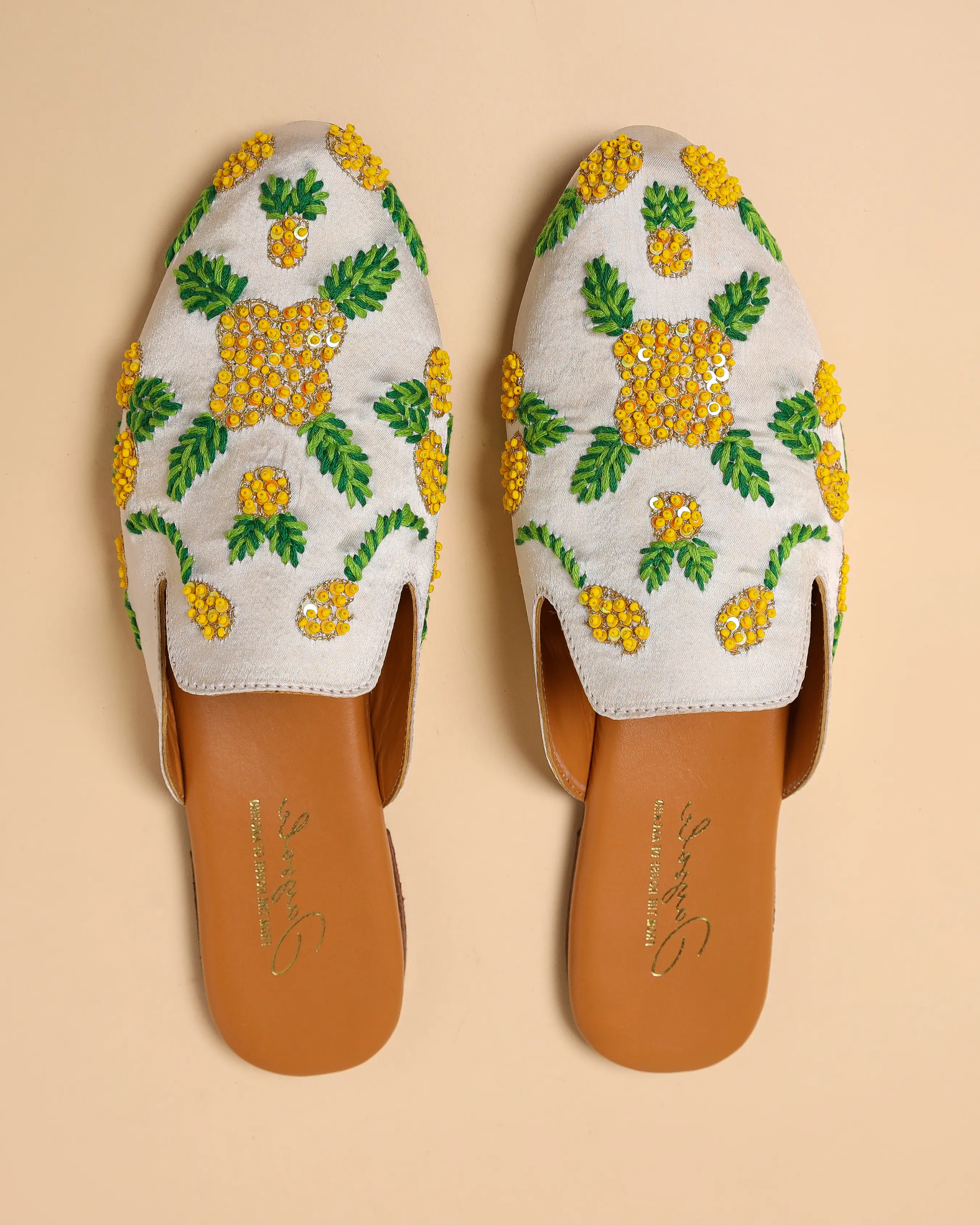 Pineapple Slice Handcrafted Mules My Store