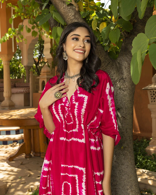 Luna Silk Tie & Dye Kurta Set My Store