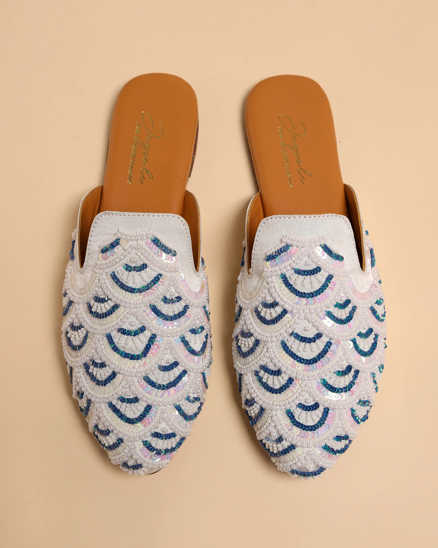 Blissful Blue Handcrafted Mules My Store