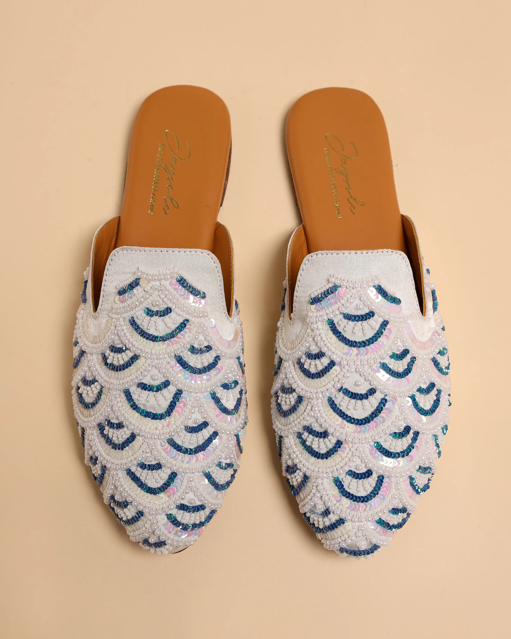 Blissful Blue Handcrafted Mules My Store