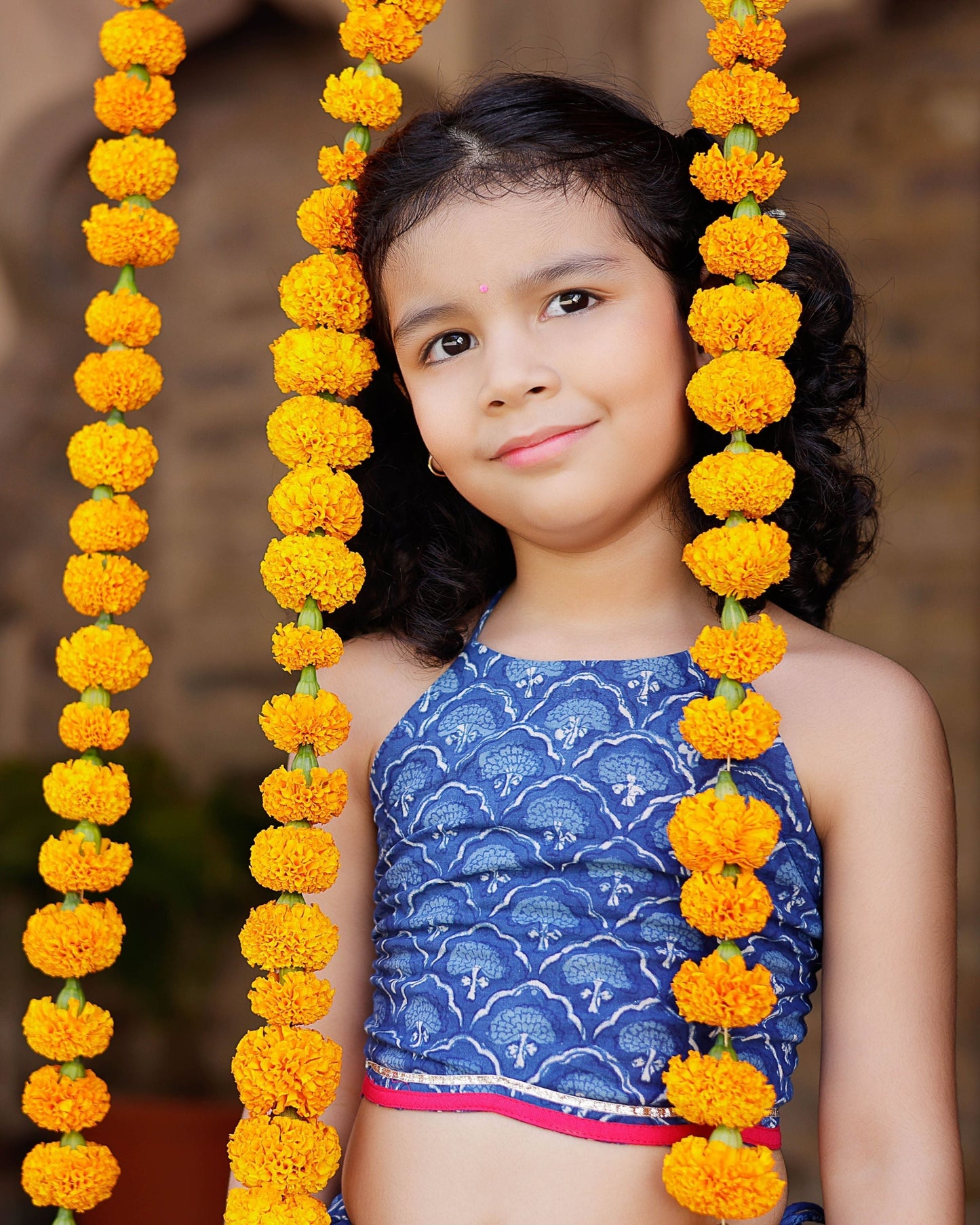 Moana Handblock Cotton Lehenga Set My Store