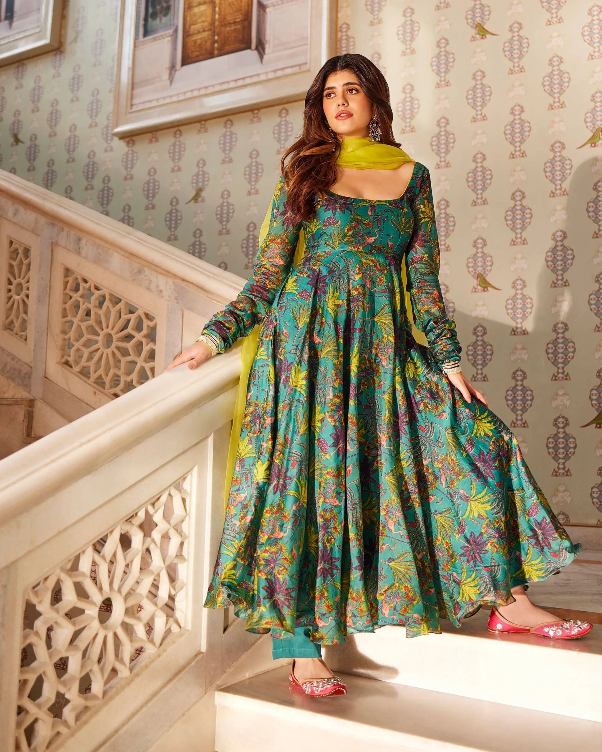 Vairea Chanderi Suit Set My Store