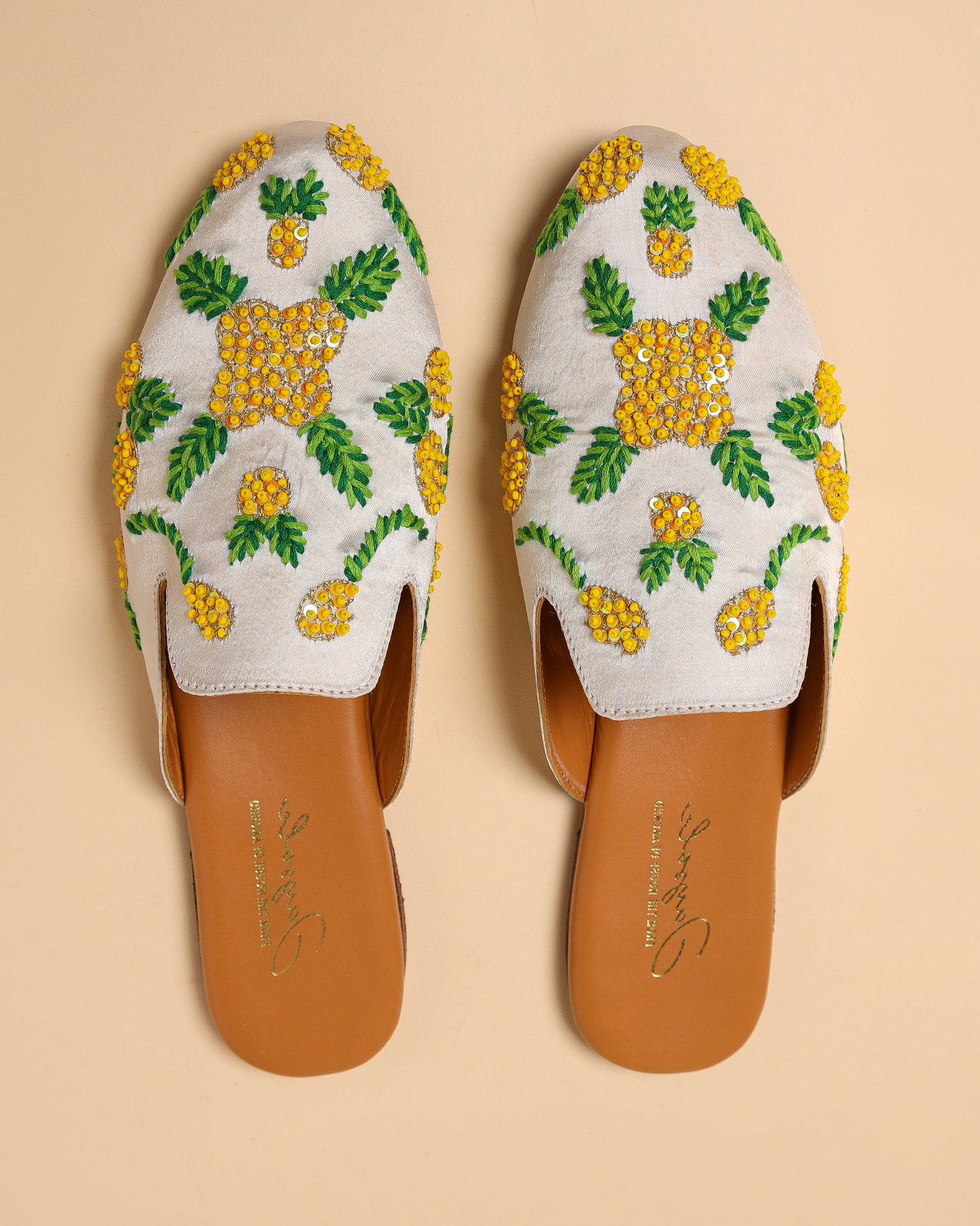 Pineapple Slice Handcrafted Mules My Store