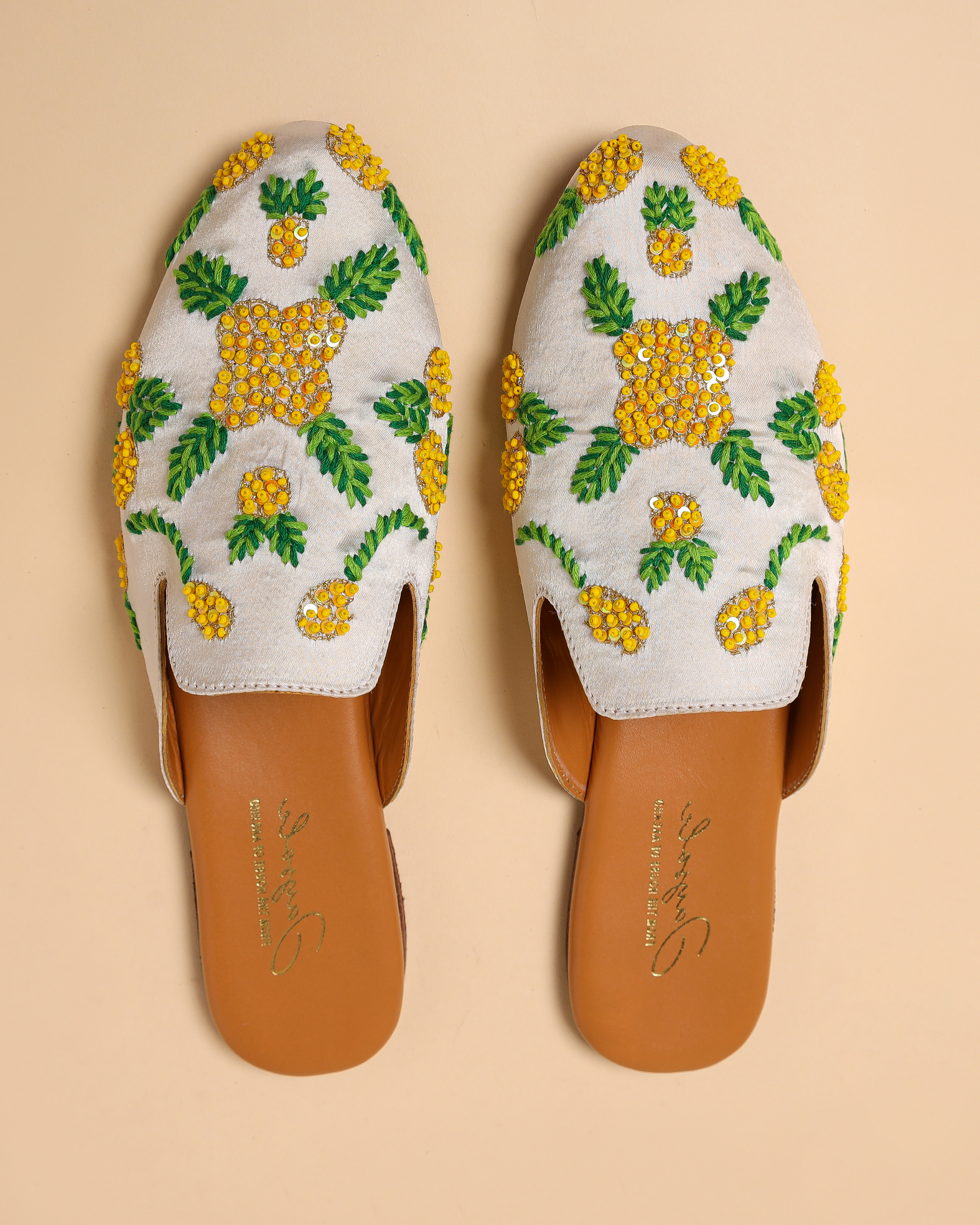 Pineapple Slice Handcrafted Mules My Store