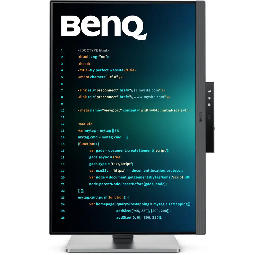 BenQ RD240Q 24.1” 60Hz 2560x1600 WQXGA USB-C Ergonomic Programming Monitor with Built-in Speaker My Store