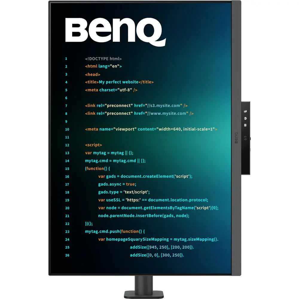 BenQ RD280UA 28” 2560p 4K UHD Programming Monitor with MoonHalo Ergo Arm and Built-in Speakers My Store