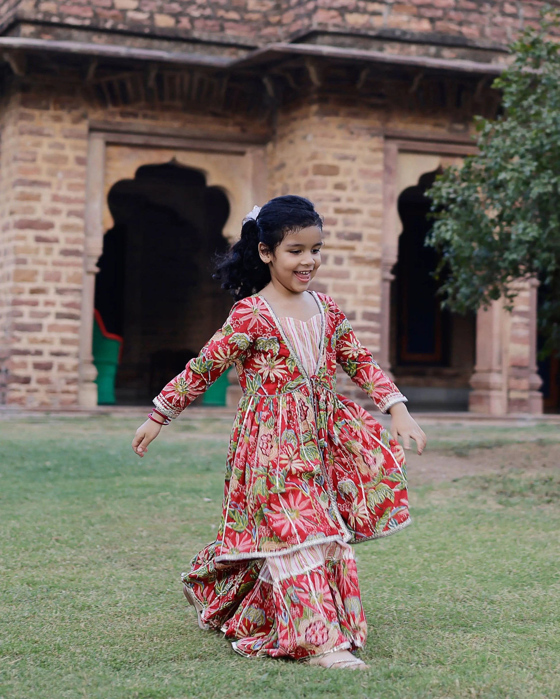 Nixi Handblock Cotton Sharara Set My Store