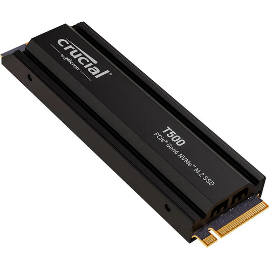 Crucial T500 4TB PCIe Gen4 NVMe M.2 Internal Gaming SSD with Heatsink - Black My Store
