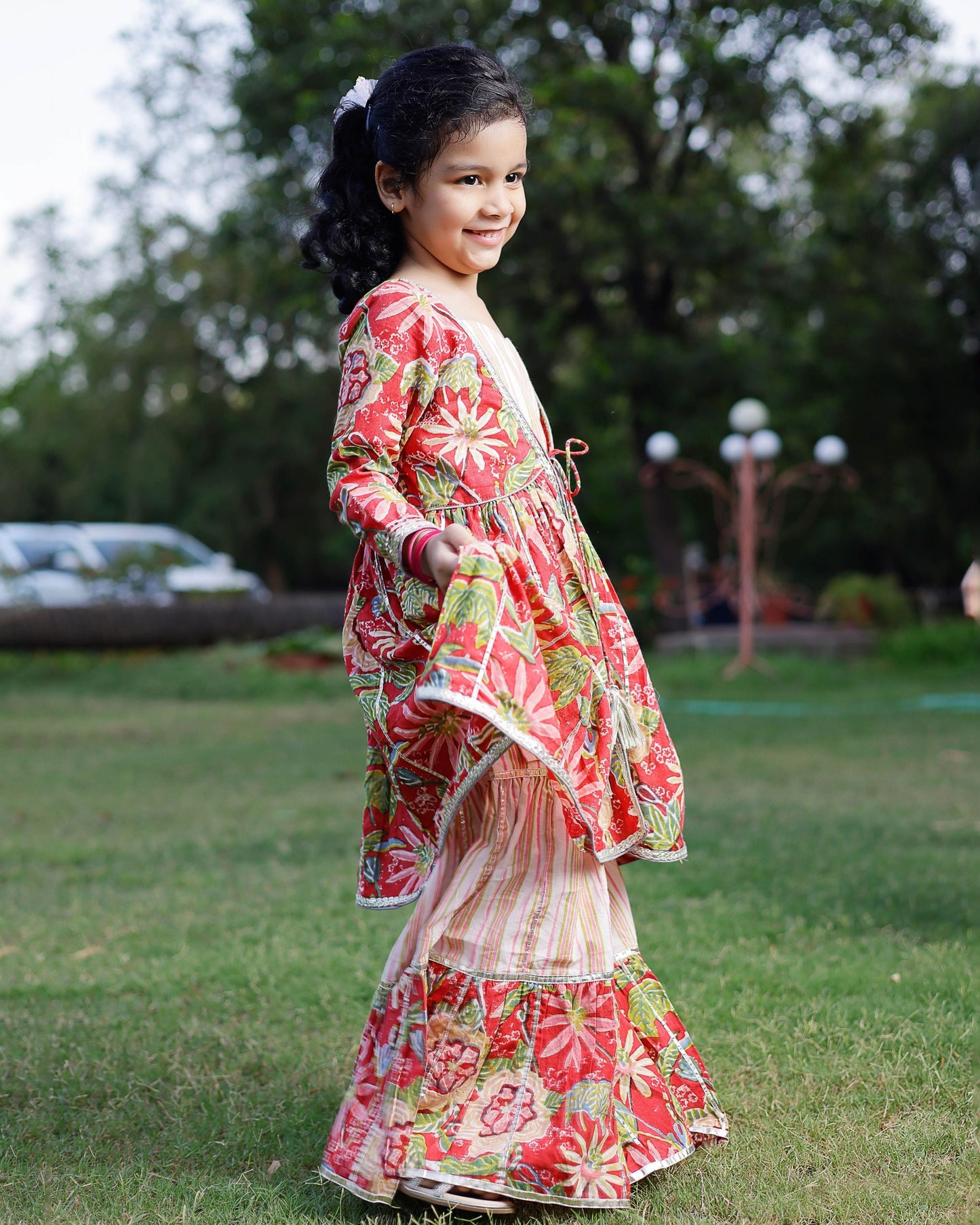 Nixi Handblock Cotton Sharara Set My Store