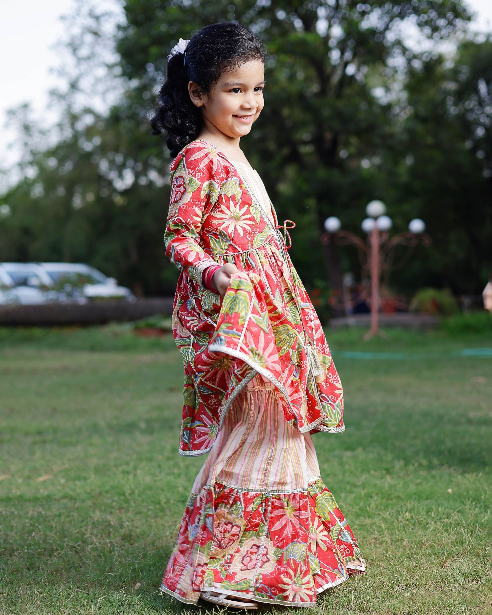 Nixi Handblock Cotton Sharara Set My Store