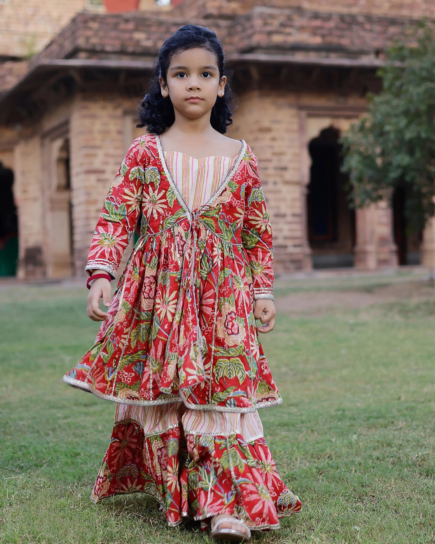 Nixi Handblock Cotton Sharara Set My Store