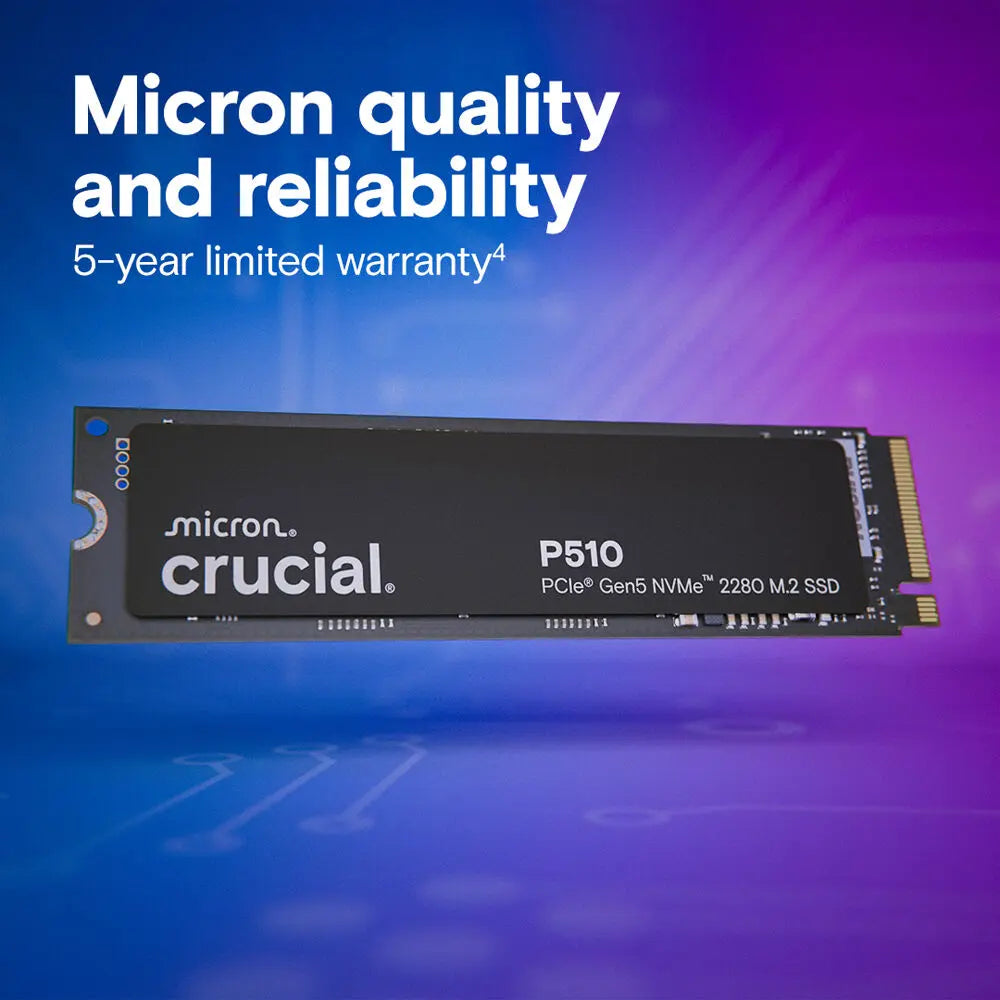 Crucial P510 2TB PCIe Gen5 x4 NVMe M.2 Internal Solid State Drive My Store