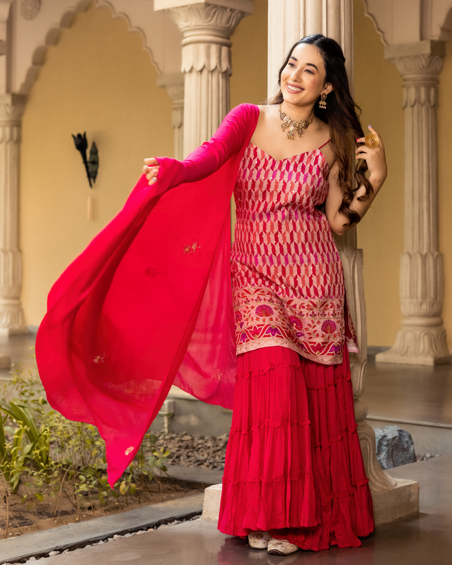 Jafrin Georgette Sharara Set My Store