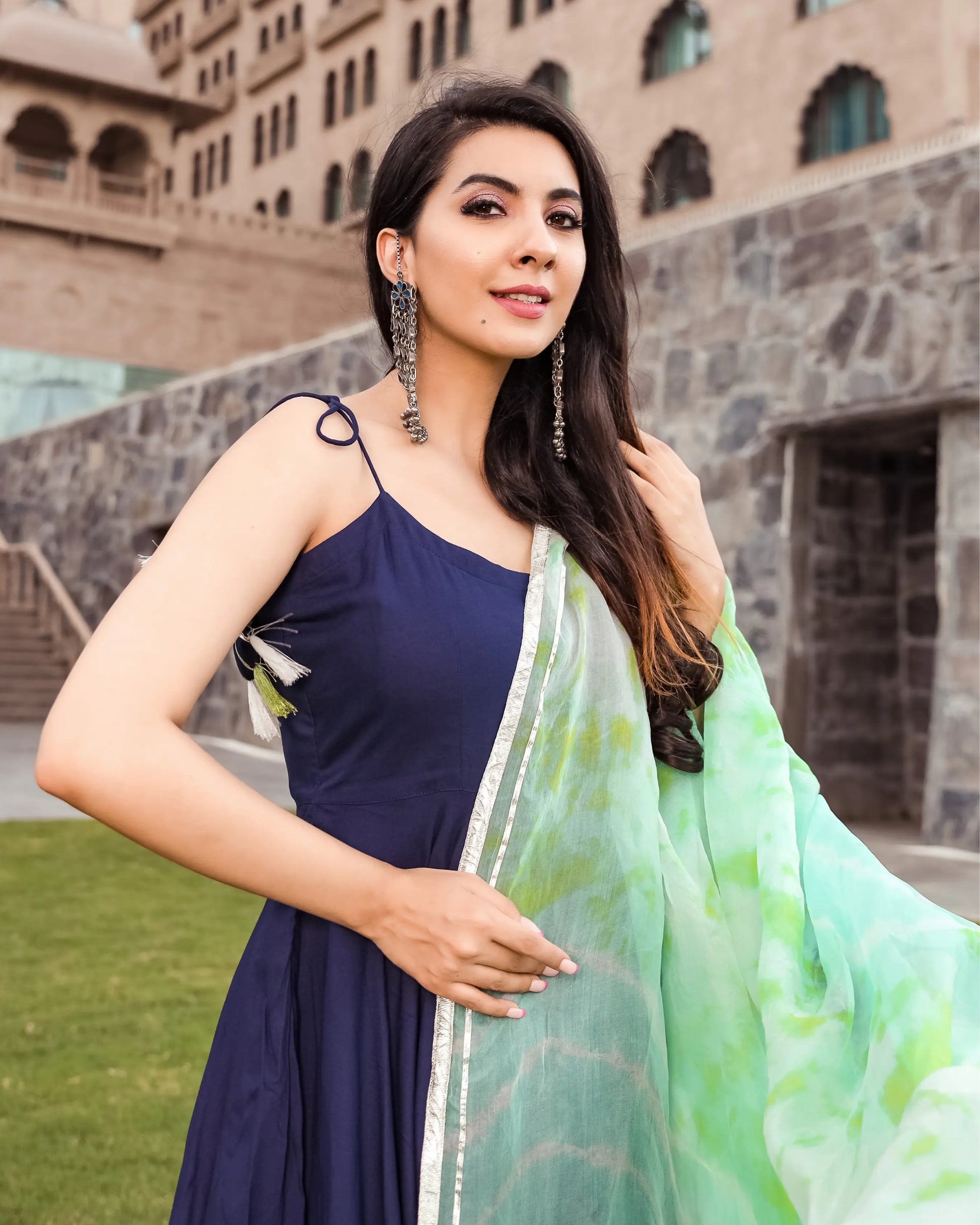 Dark Knight Tie Dye Gota Suit Set My Store