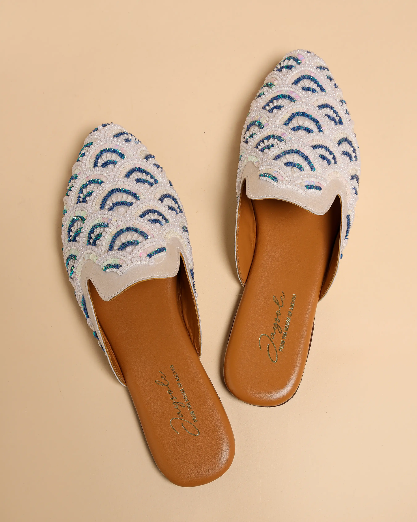 Blissful Blue Handcrafted Mules My Store