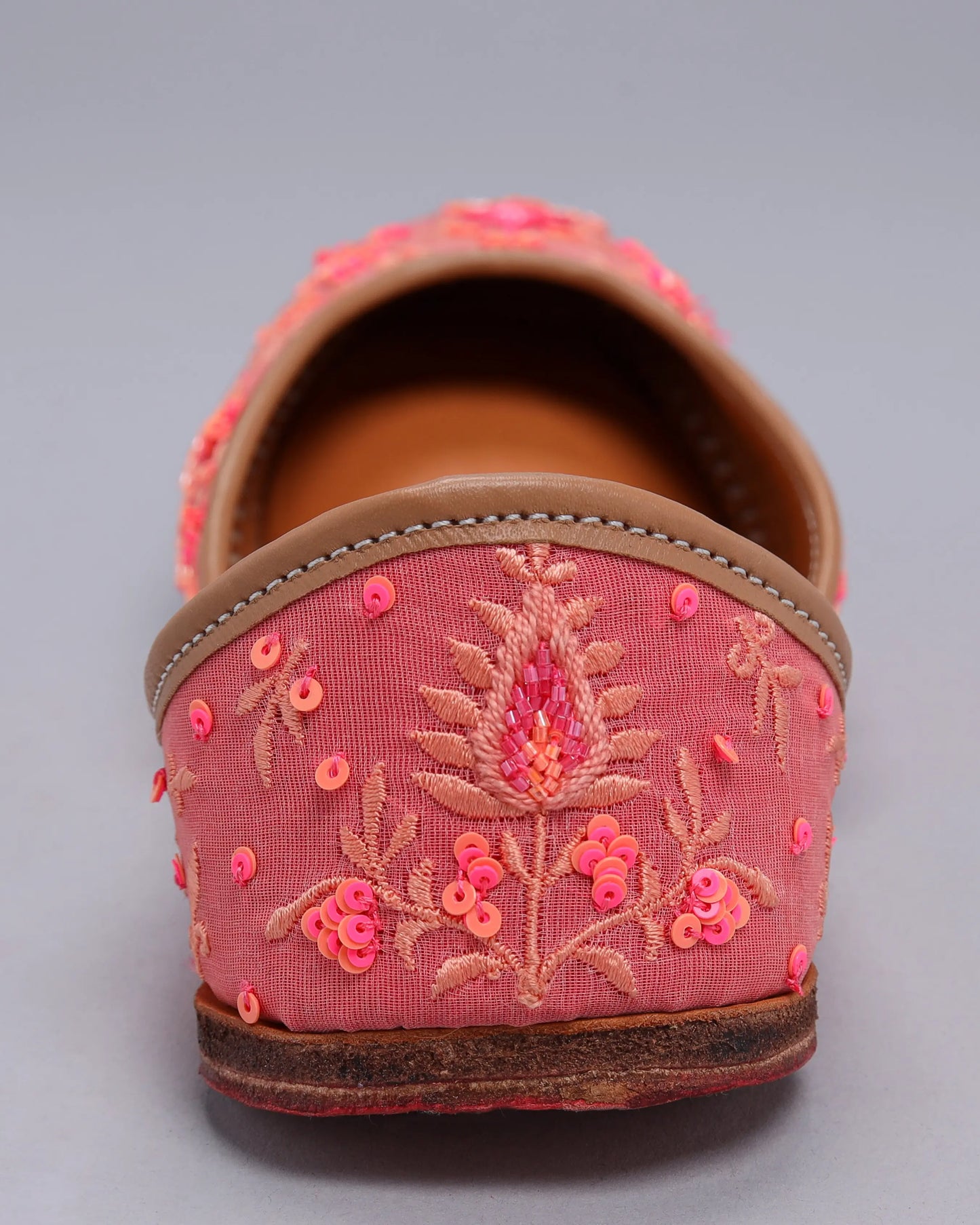 Tinsel Pink Handcrafted Jutti My Store
