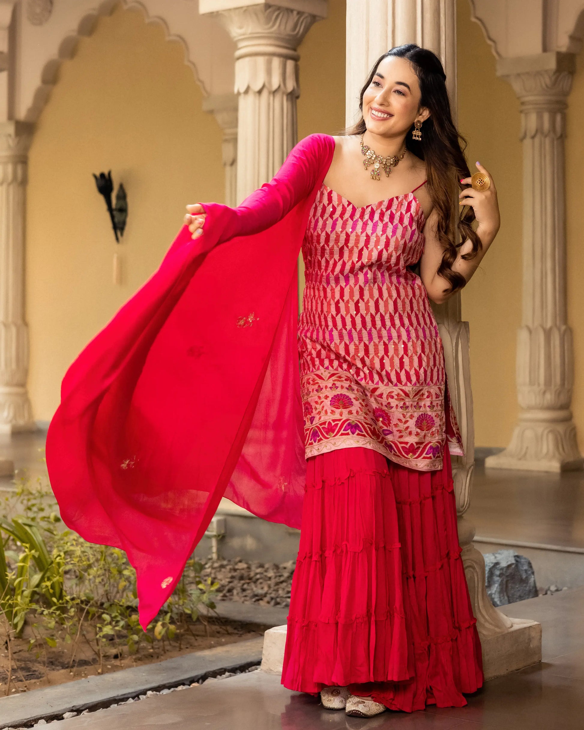 Jafrin Georgette Sharara Set My Store