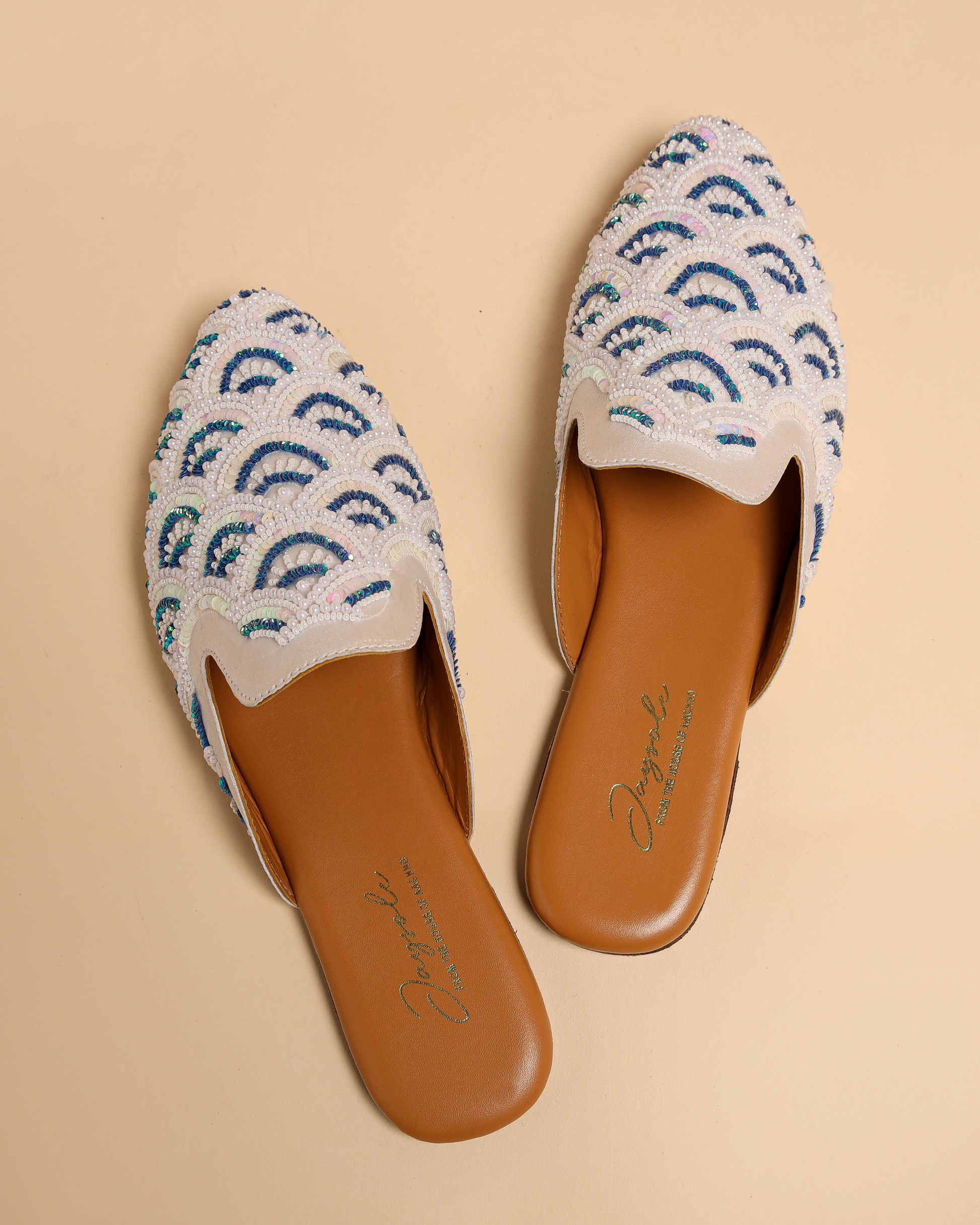 Blissful Blue Handcrafted Mules My Store