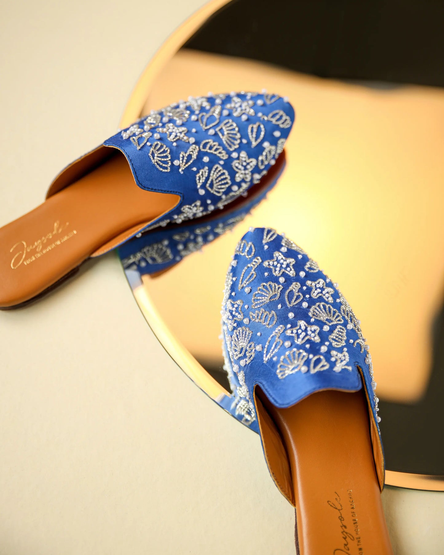 Blue Jasper Handcrafted Mules My Store