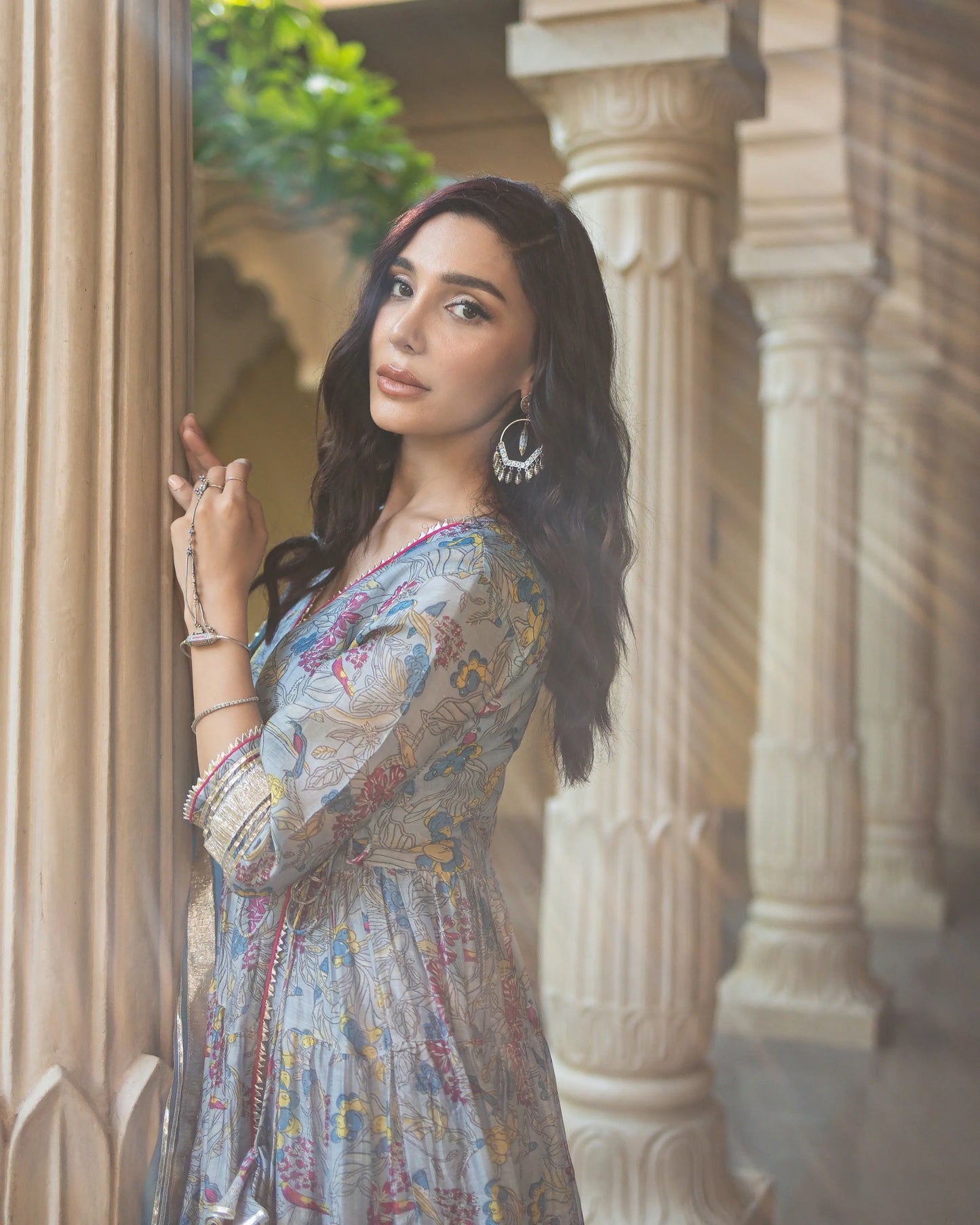 Noori Chanderi Angrakh Suit Set My Store