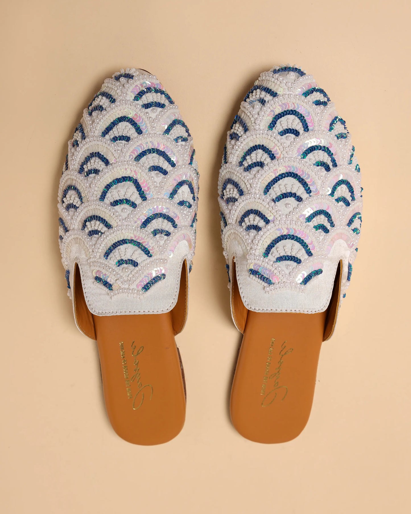Blissful Blue Handcrafted Mules My Store