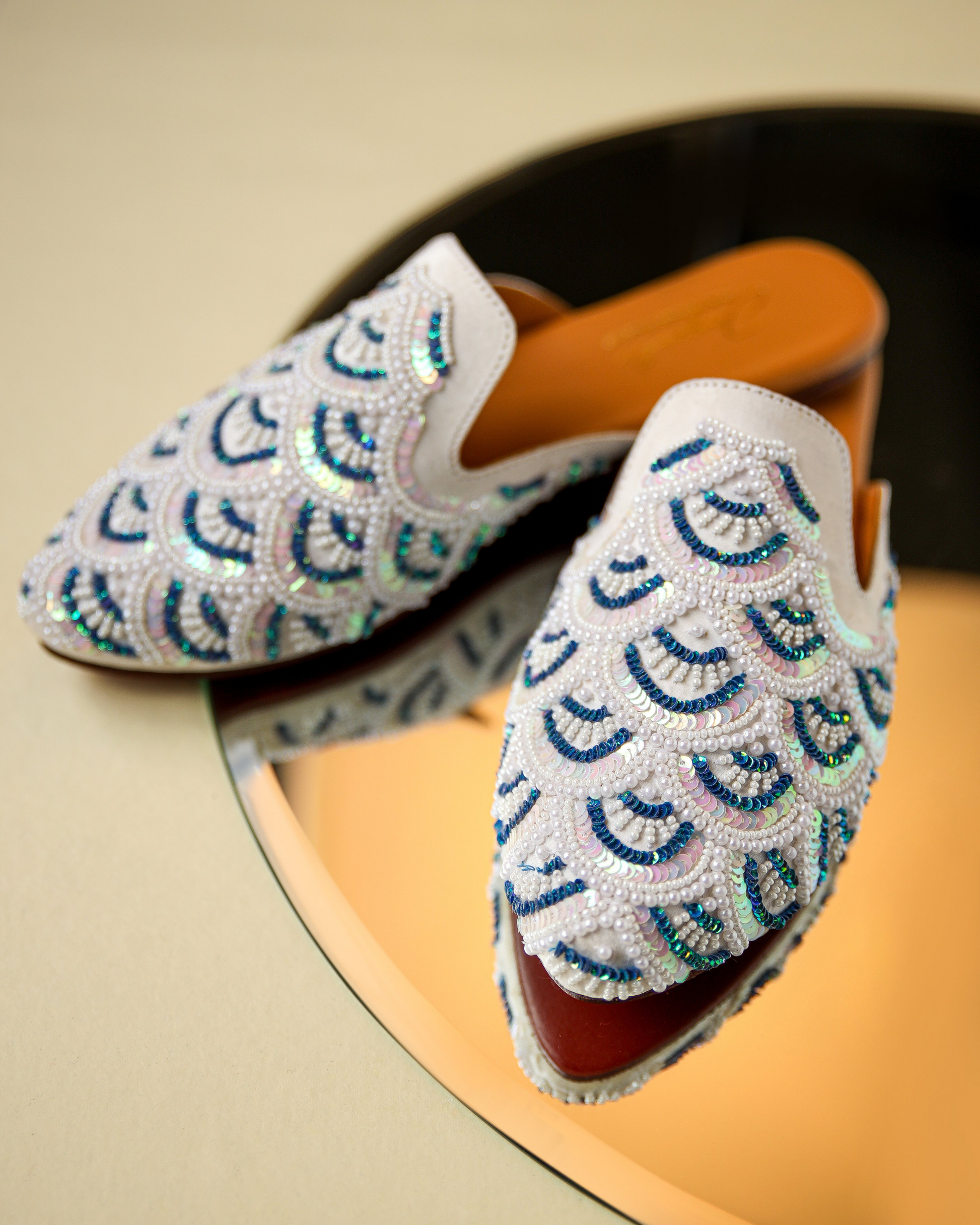 Blissful Blue Handcrafted Mules My Store