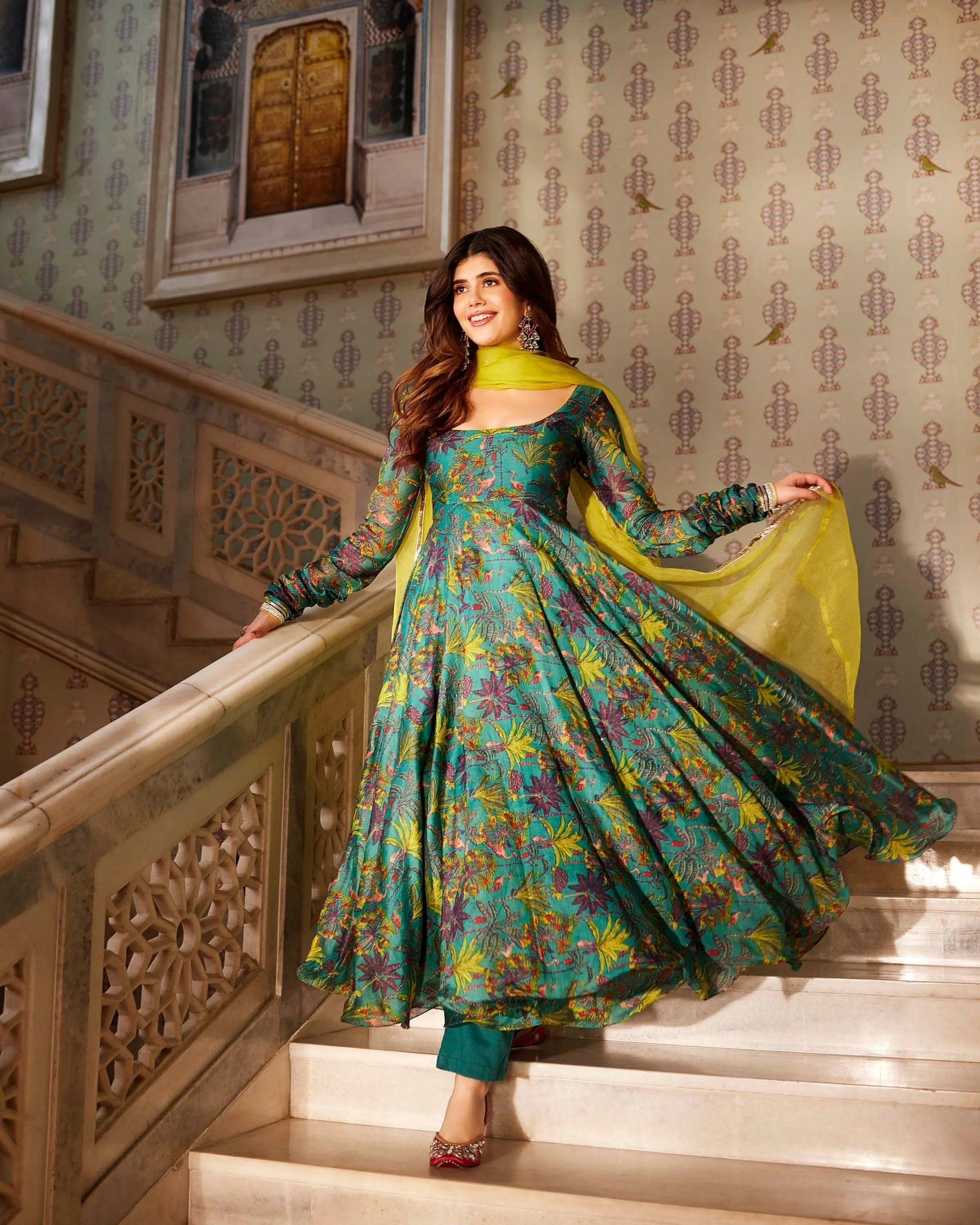 Vairea Chanderi Suit Set My Store