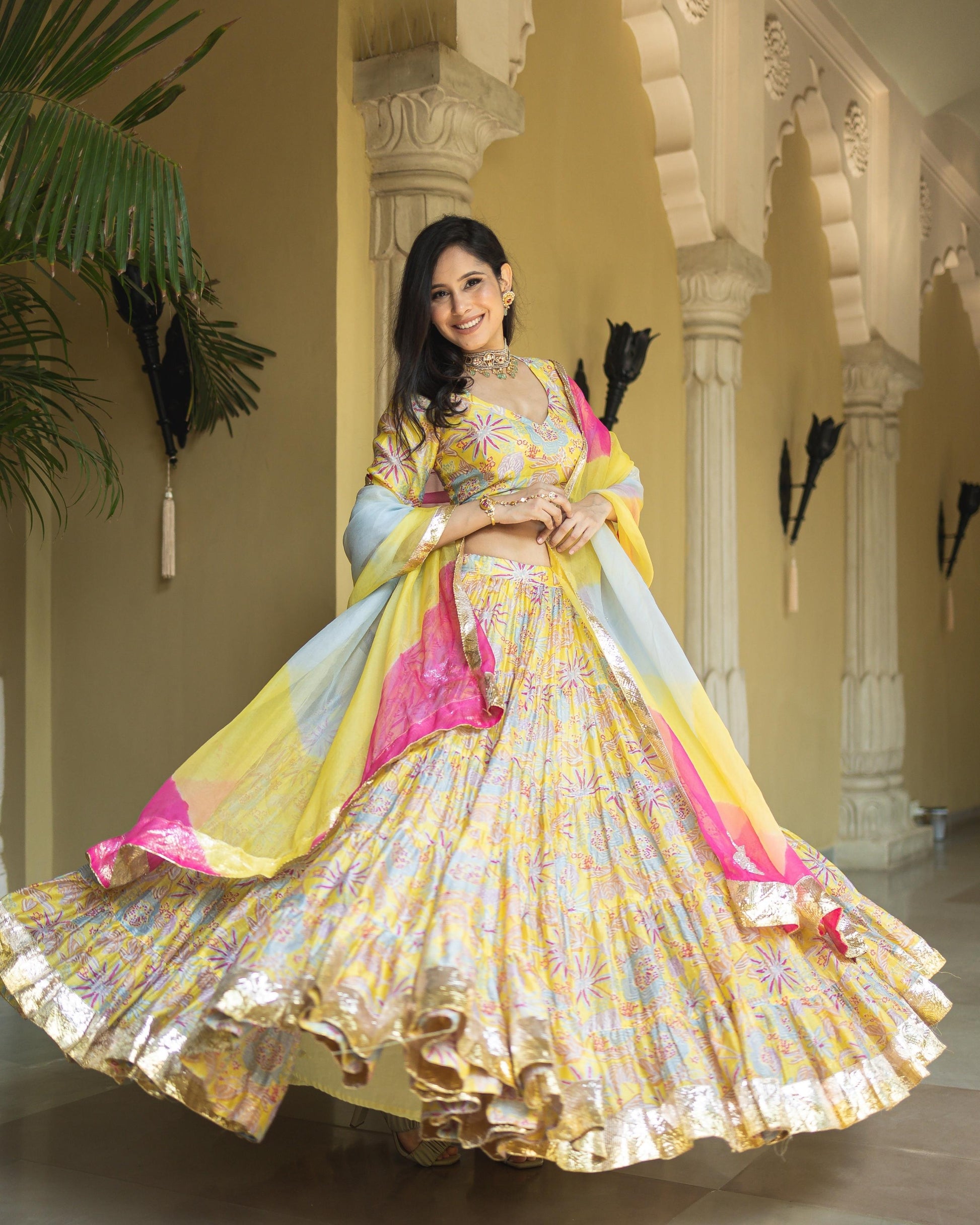 Chandni Chanderi Lehenga Set My Store