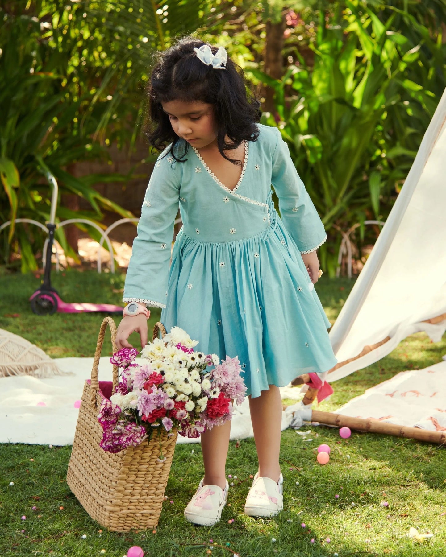 Daisy Embroidered Cotton Dress My Store